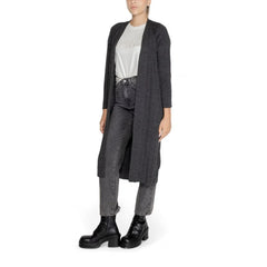Only Gray Marabou Cardigan - Cardigans