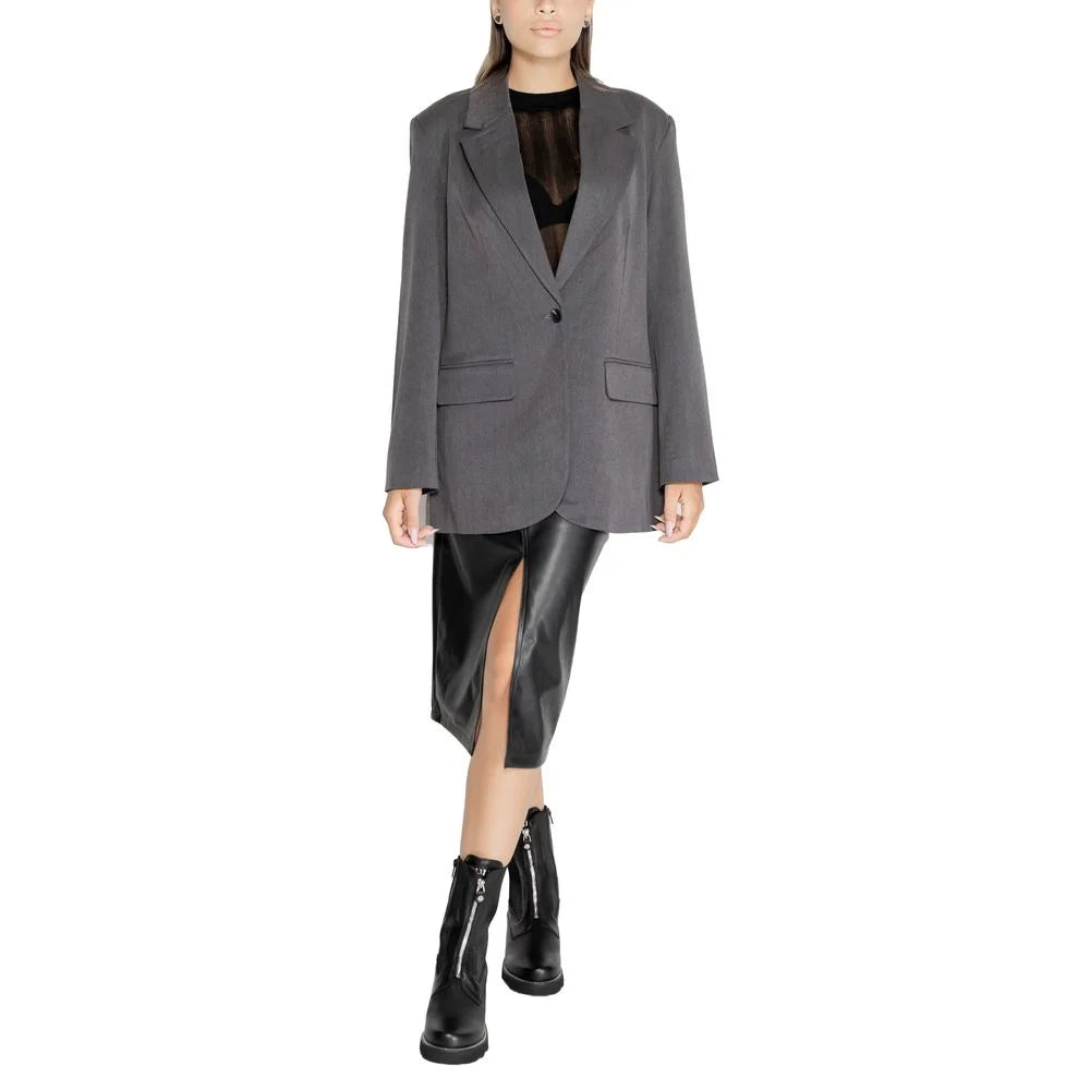 Only Gray Recycled Polyester Blazer - IT38|XS - Coats & Jackets