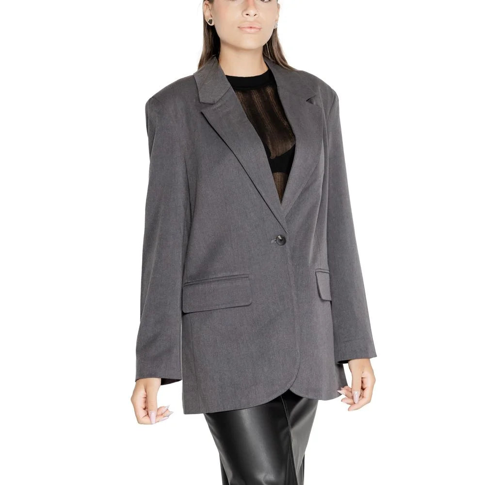 Only Gray Recycled Polyester Blazer - IT38|XS - Coats & Jackets