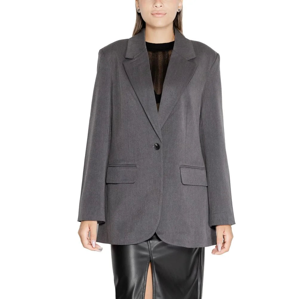 Only Gray Recycled Polyester Blazer - IT38|XS - Coats & Jackets