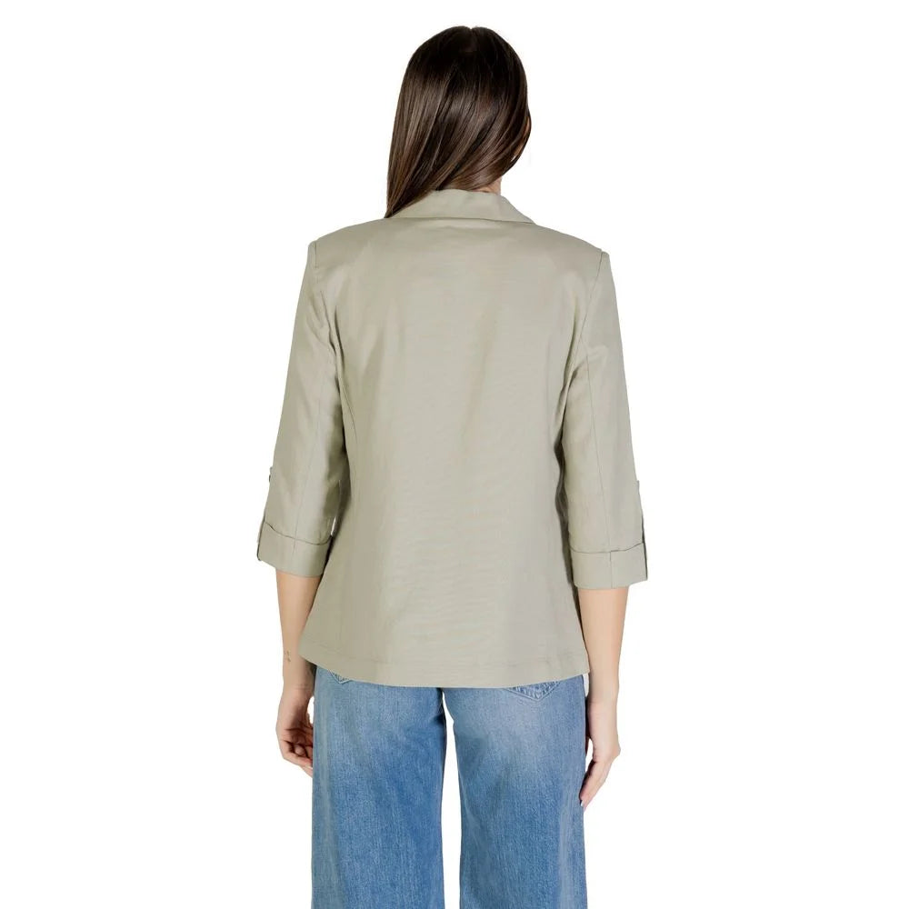 Only Green Linen Blazer - Coats & Jackets