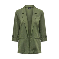 Only Green Viscose Blazer - Coats & Jackets