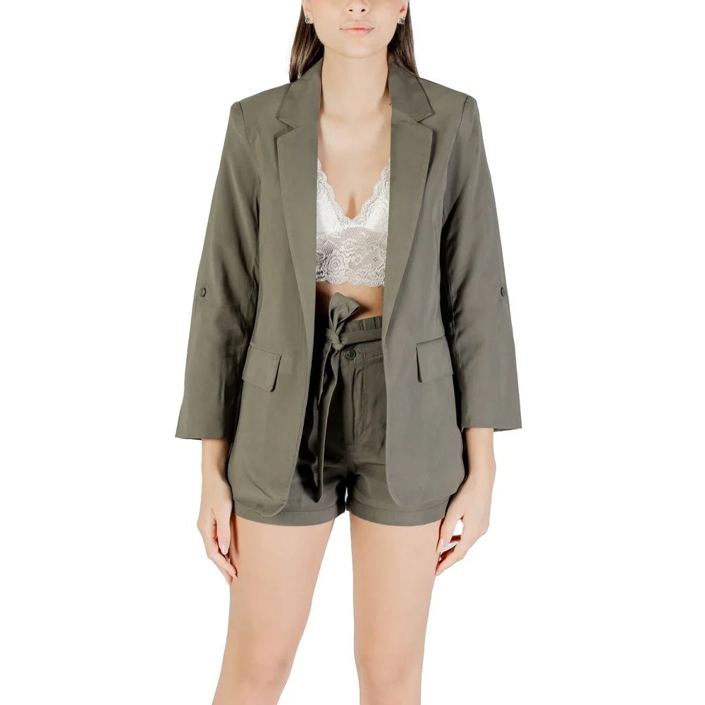 Only Green Viscose Blazer - IT36|XXS