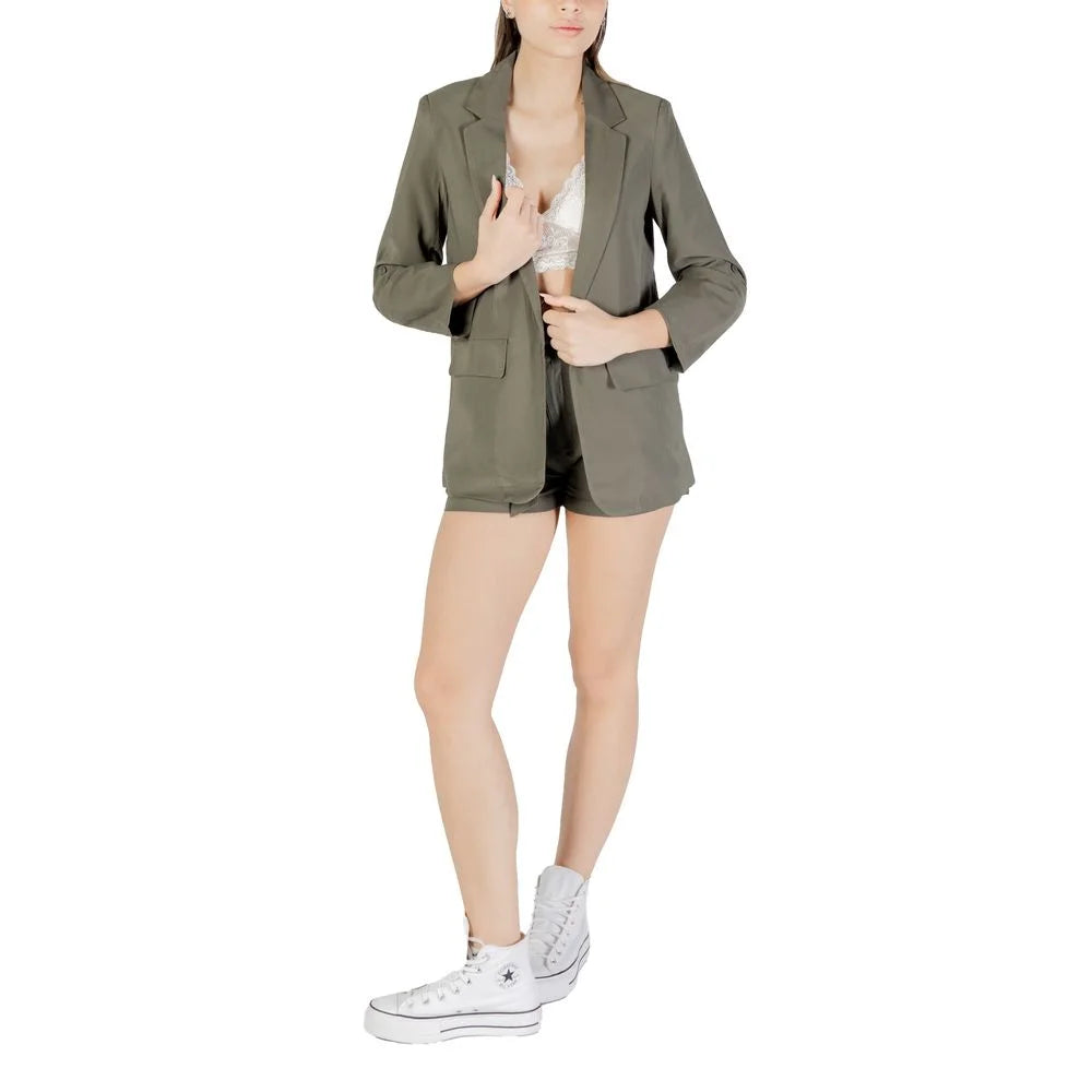 Only Green Viscose Blazer - IT36|XXS - Coats & Jackets