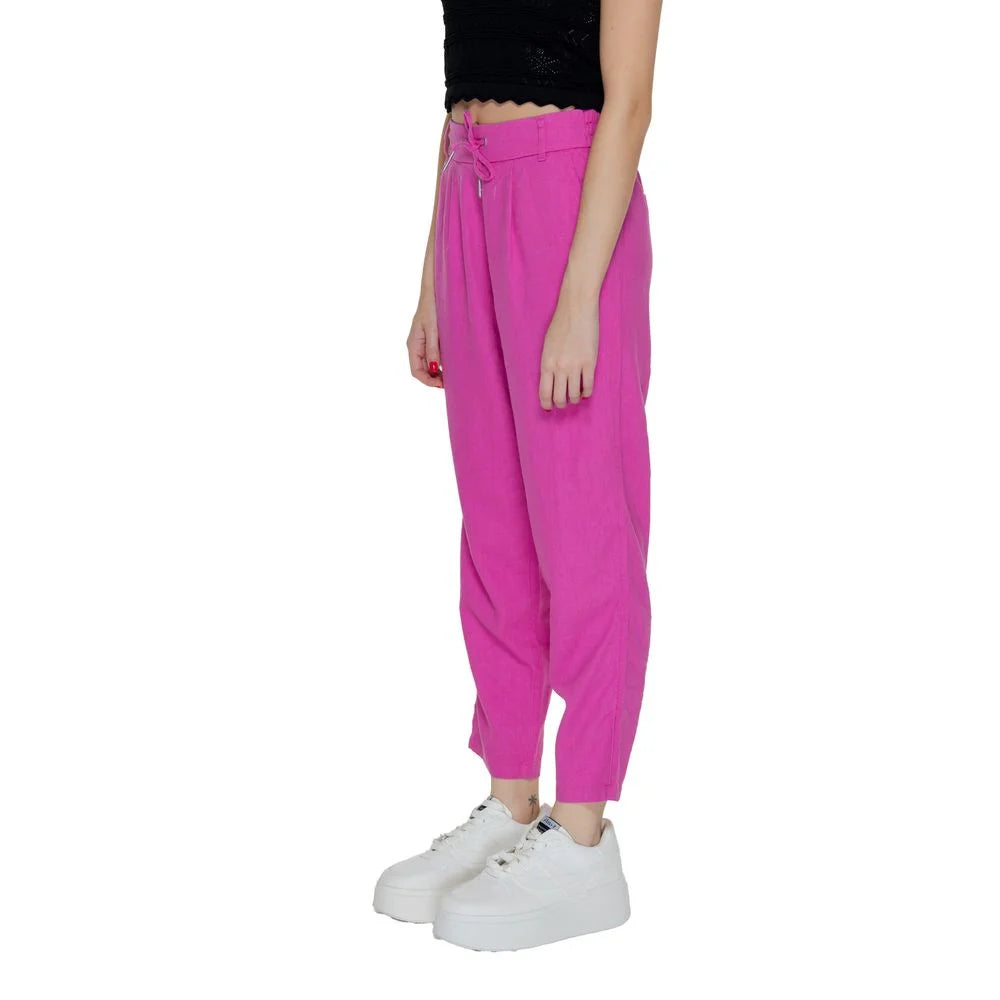 Only Multicolor Linen Pant - Trousers