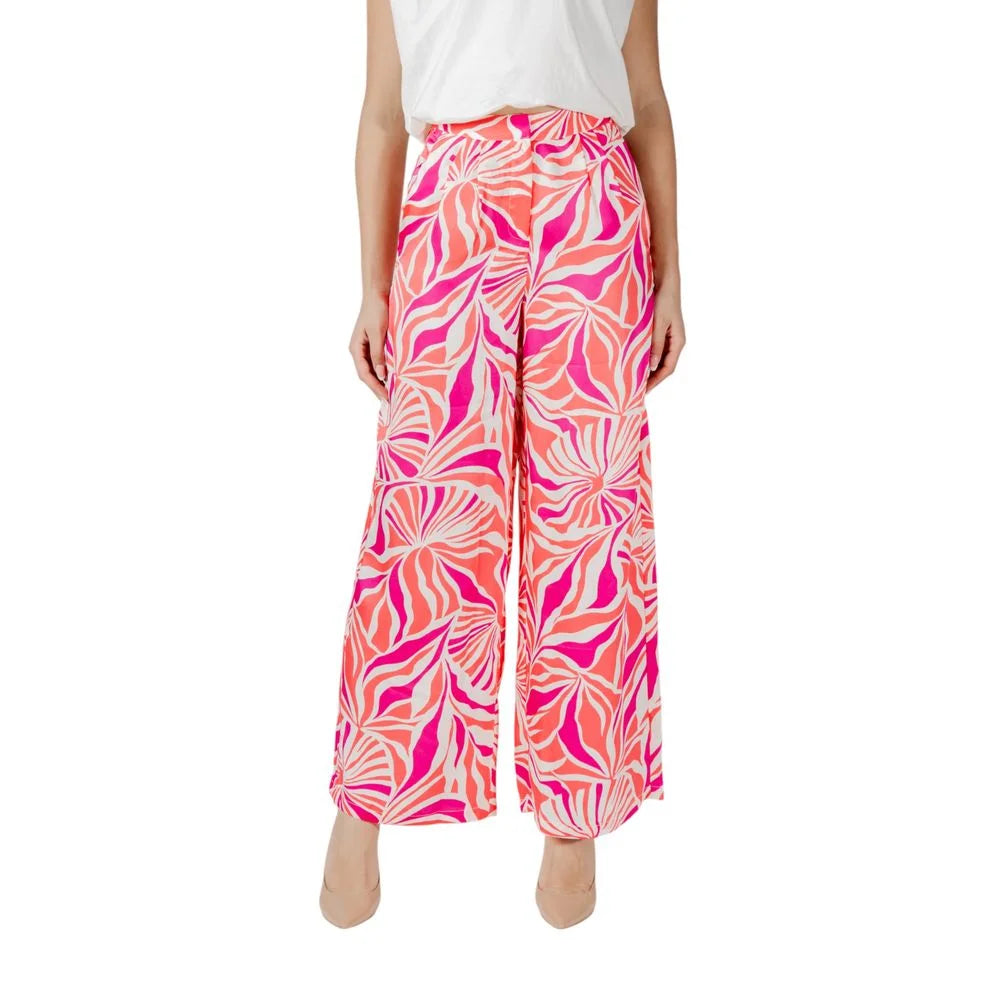 Only Multicolor Recycled Polyester Pant - Trousers