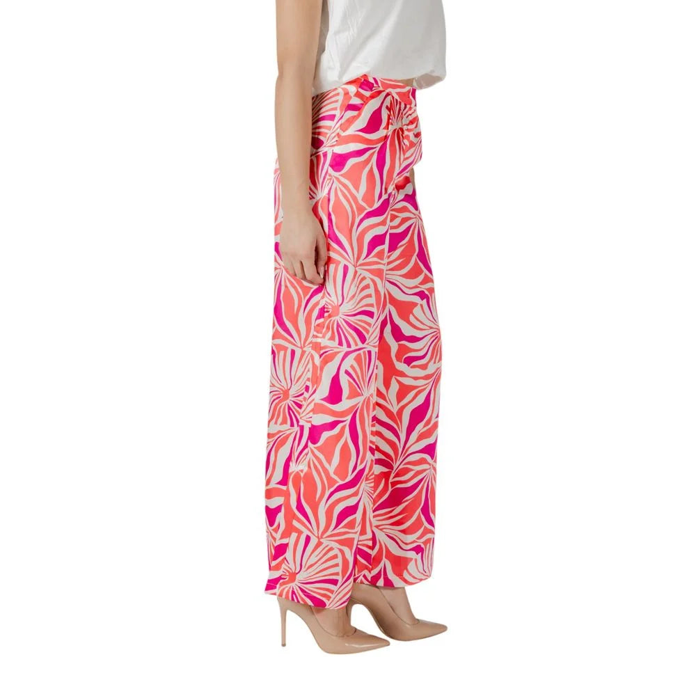 Only Multicolor Recycled Polyester Pant - Trousers