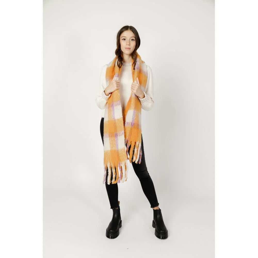 Only Orange Polyester Scarf - One Size - Scarves & Shawls