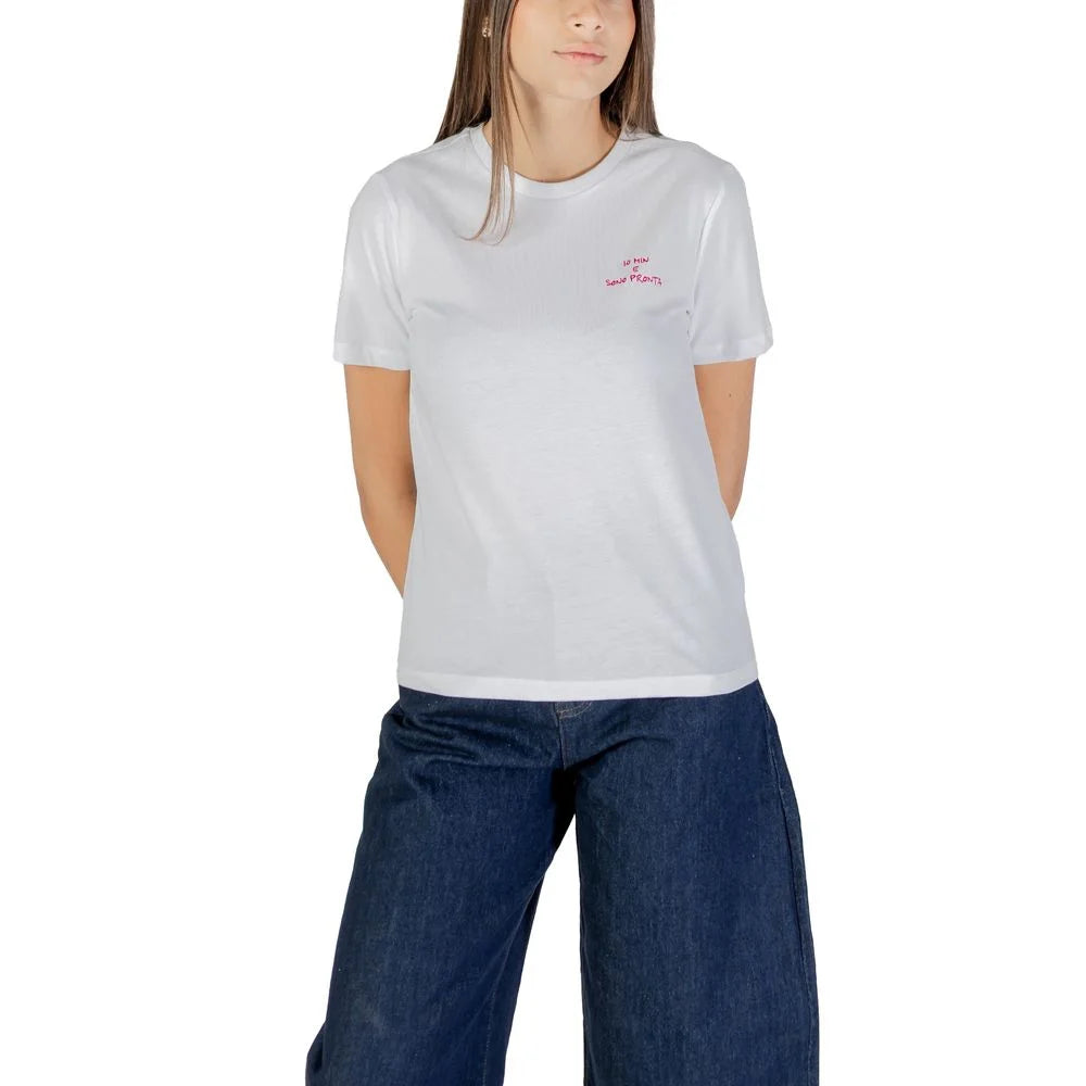 Only Pink Cotton T-Shirt - T-Shirts