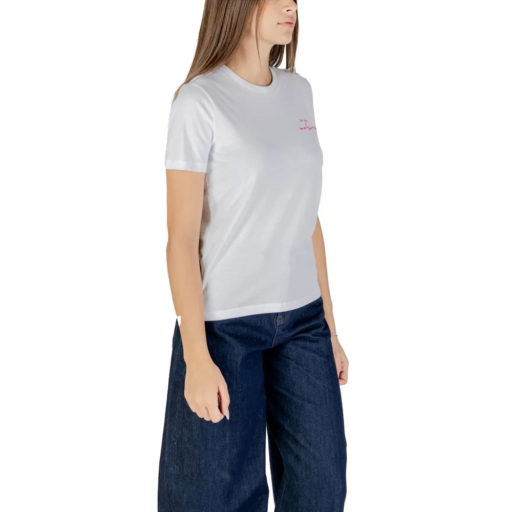 Only Pink Cotton T-Shirt - T-Shirts