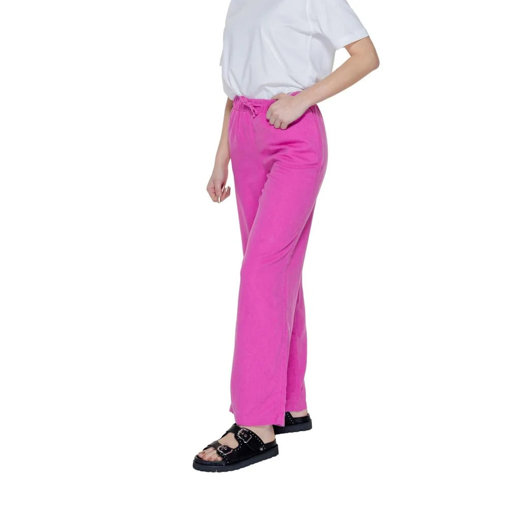 Only Pink Linen Pant - M/32 - Trousers