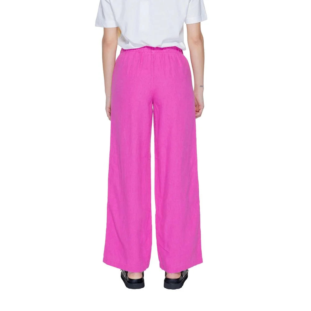 Only Pink Linen Pant - M/32 - Trousers