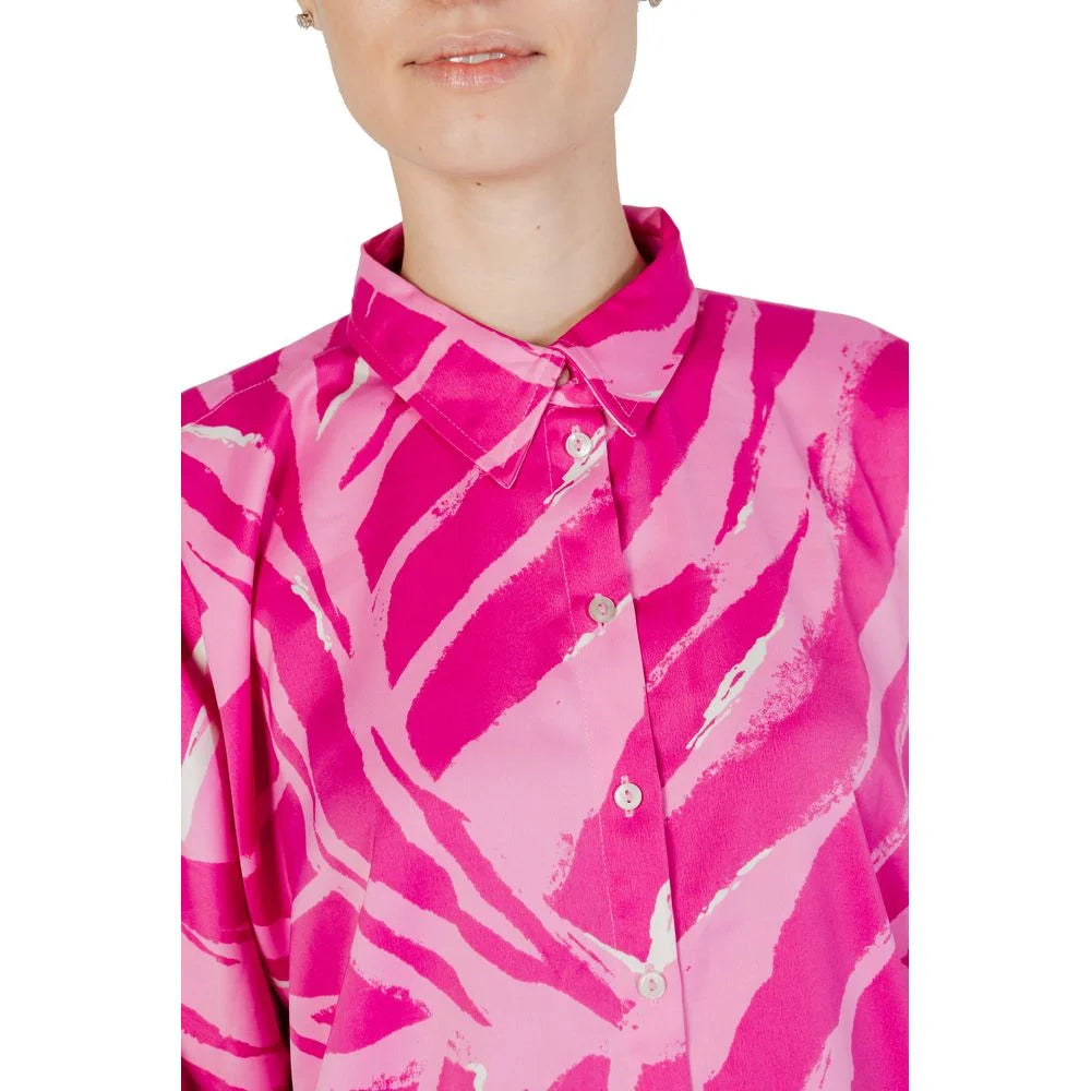 Only Pink Polyester Shirt - Shirts