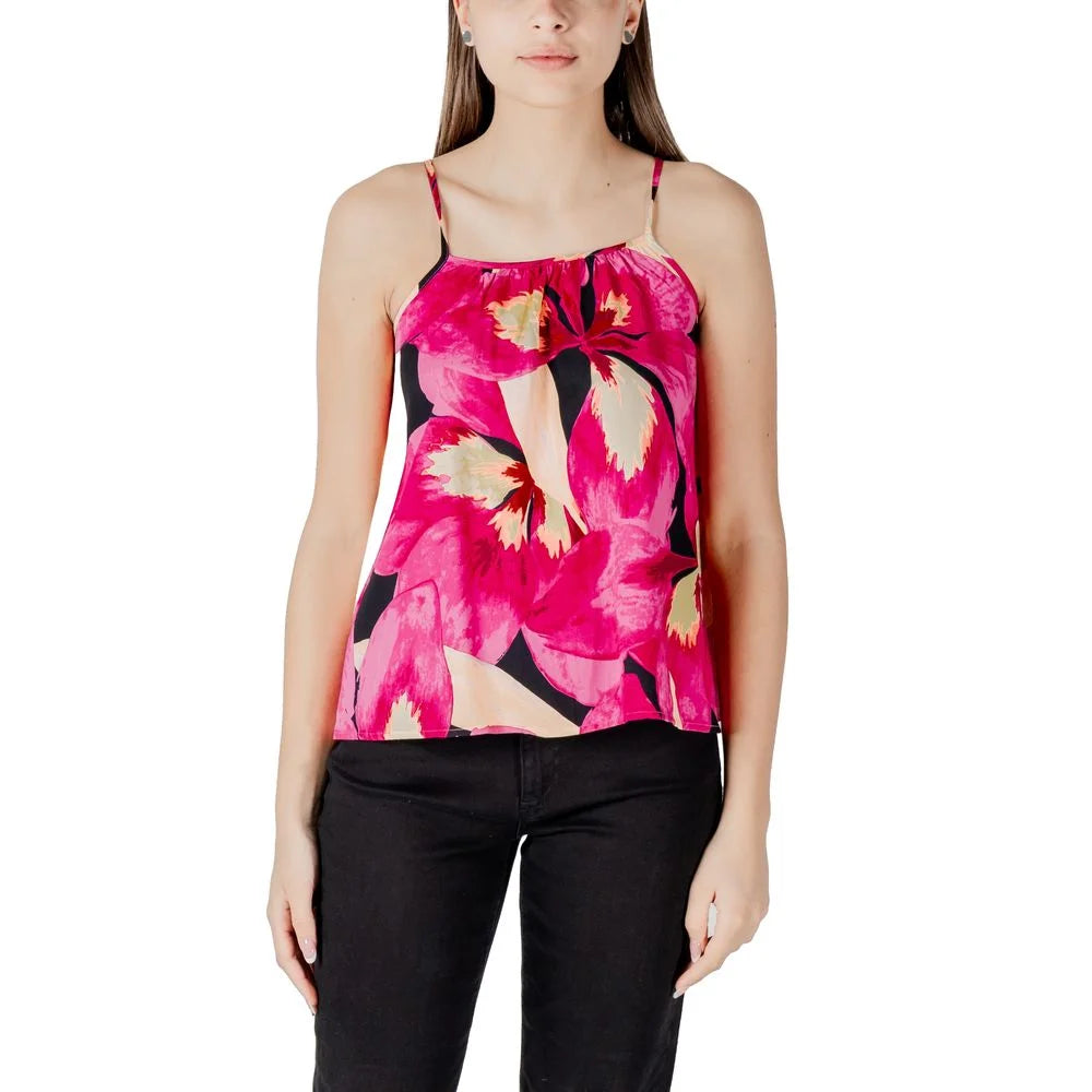 Only Pink Viscose Tank Top - IT44|L - Tank Tops