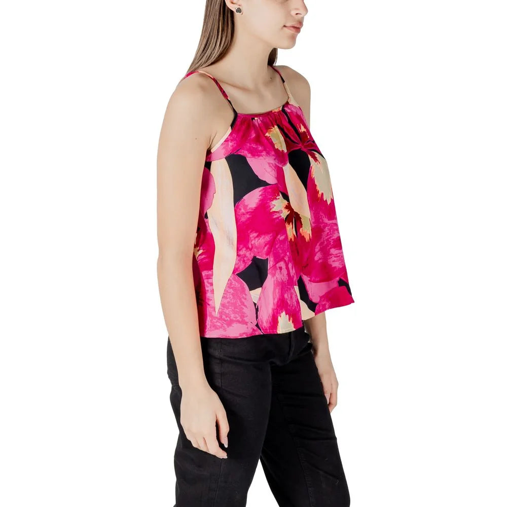 Only Pink Viscose Tank Top - IT44|L - Tank Tops