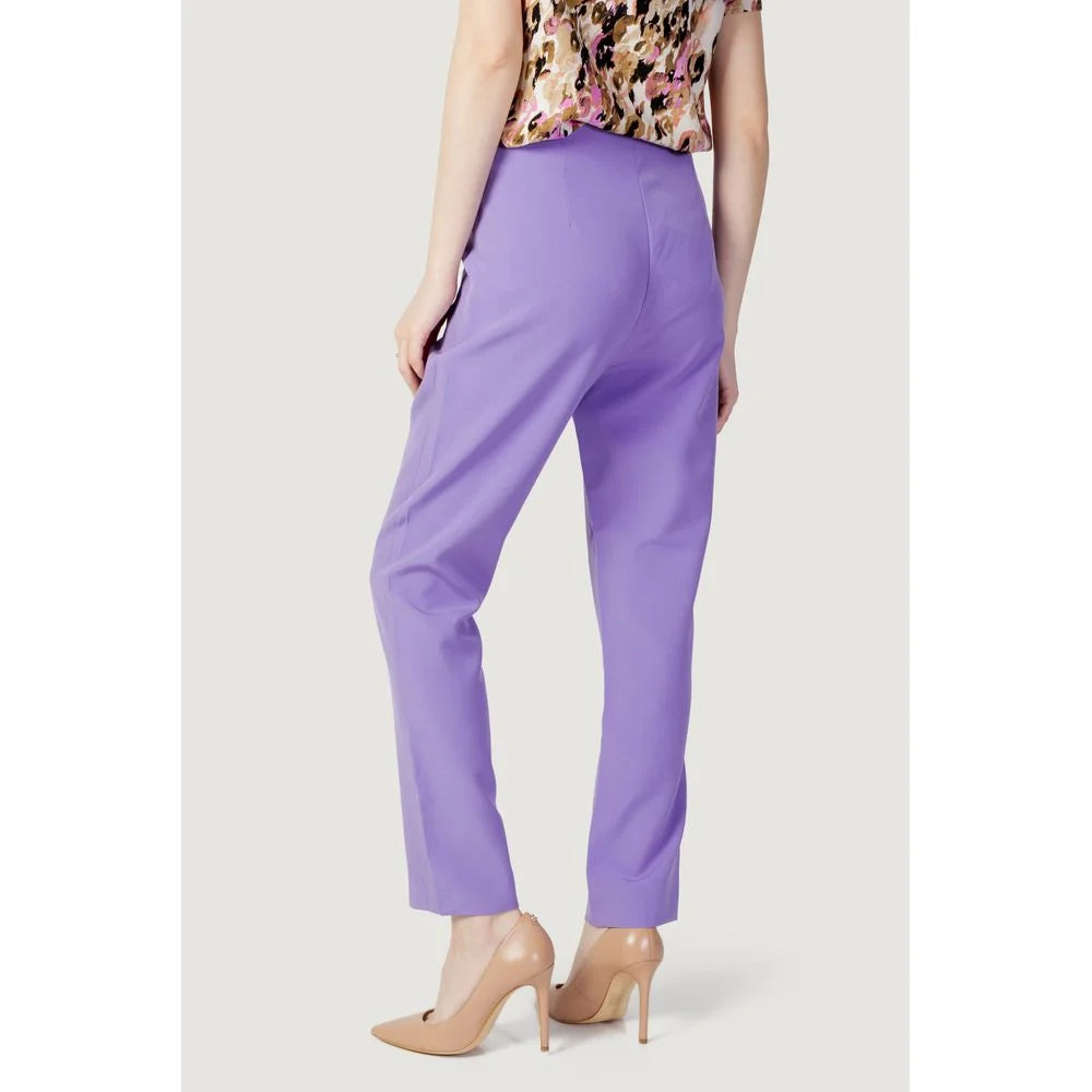 Only Purple Polyester Pant - 34 | XXS - Trousers