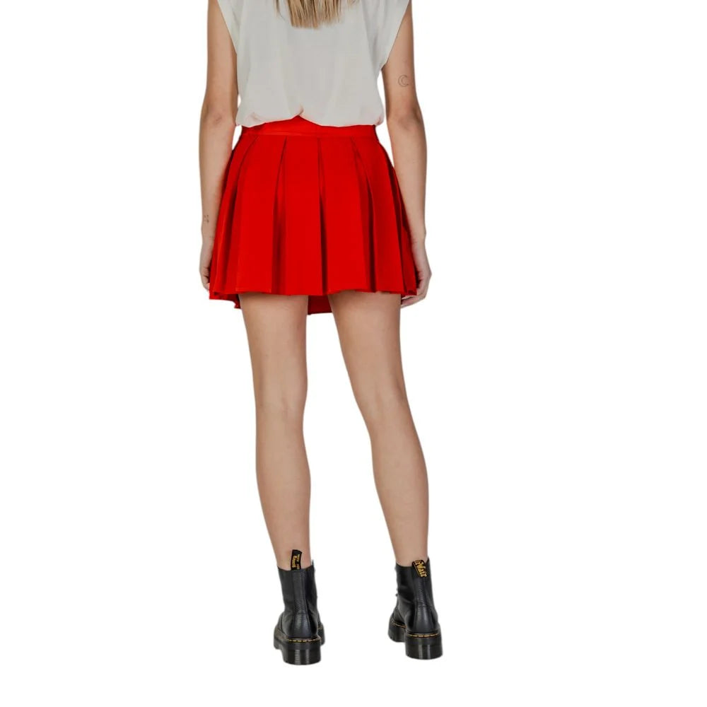 Only Red Recycled Polyester Mini - Skirts