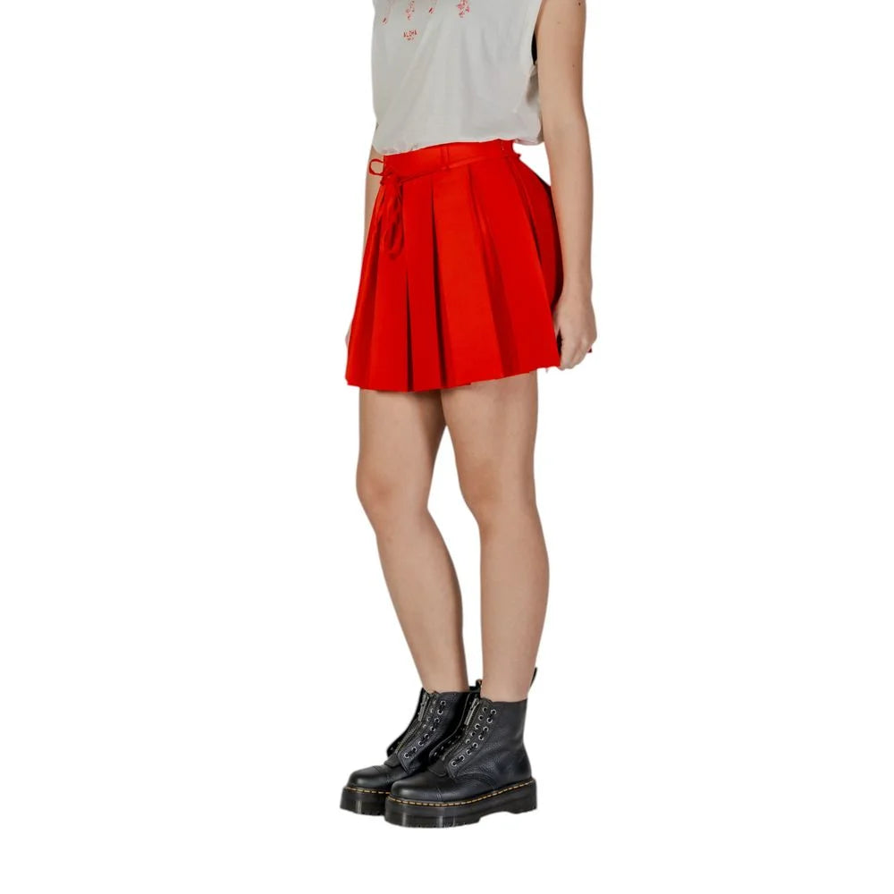 Only Red Recycled Polyester Mini - Skirts