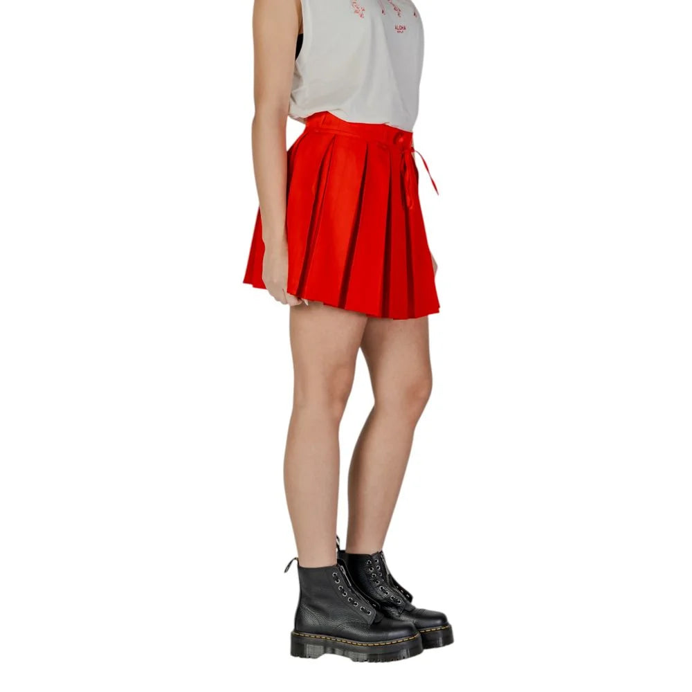 Only Red Recycled Polyester Mini - Skirts