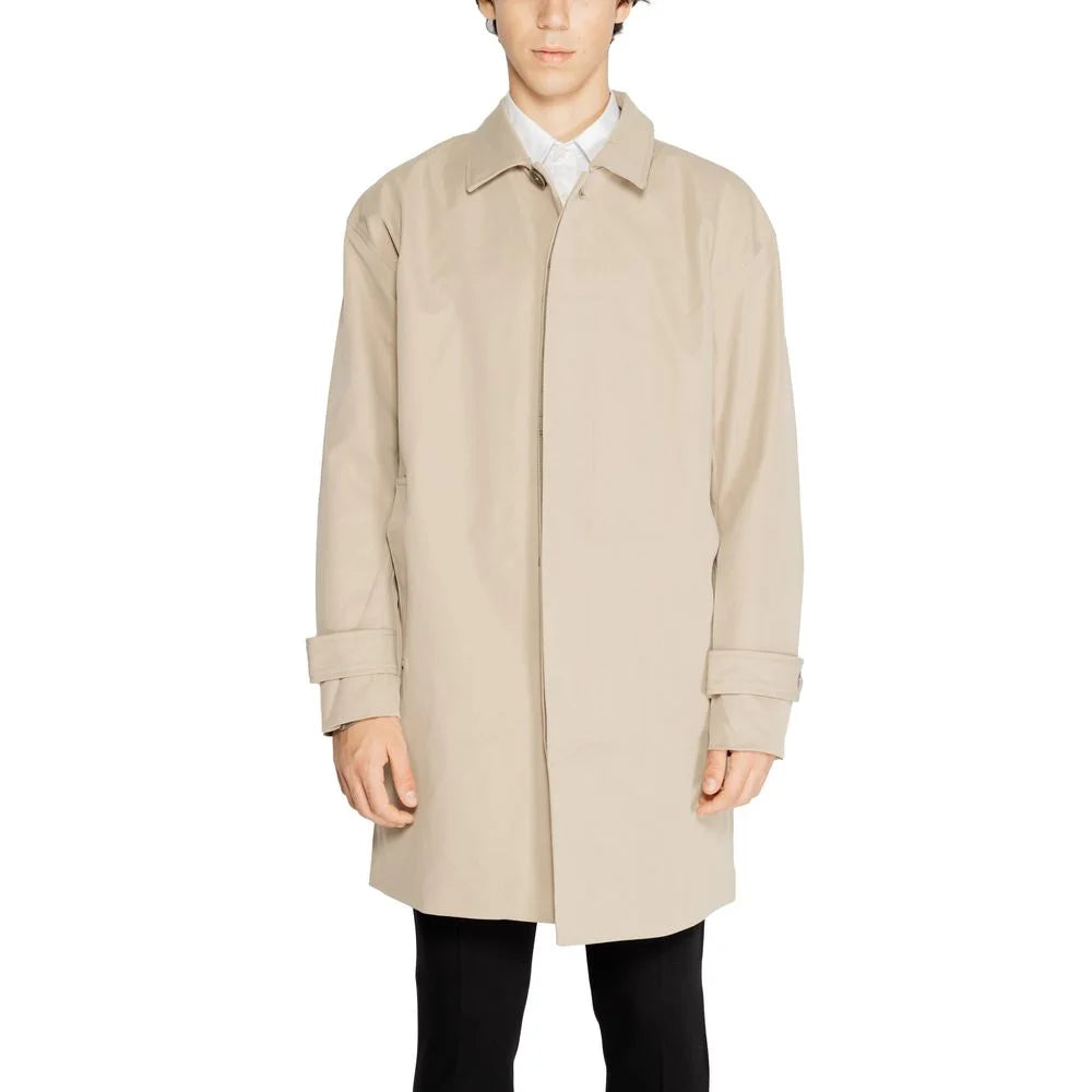 Only & Sons Beige Polyester Trench Coat - IT54 | XXL
