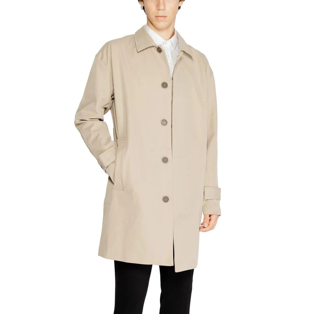 Only & Sons Beige Polyester Trench Coat - IT54 | XXL