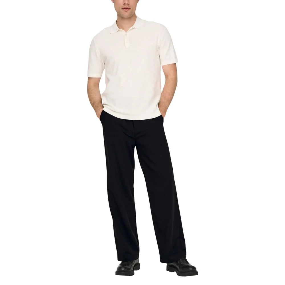 Only & Sons Black Polyester Casual Pants - W36 | L32