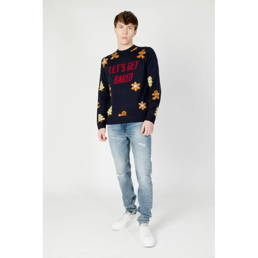 Only & Sons Blue Marabou Sweater - Sweaters