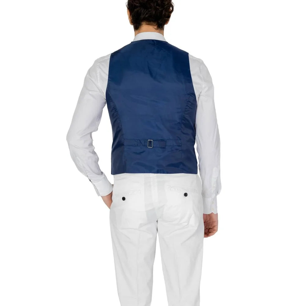 Only & Sons Blue Polyester Waistcoat - Vests