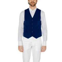Only & Sons Blue Polyester Waistcoat - Vests