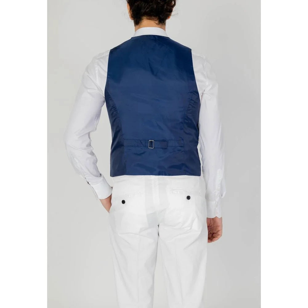 Only & Sons Blue Polyester Waistcoat - Vests