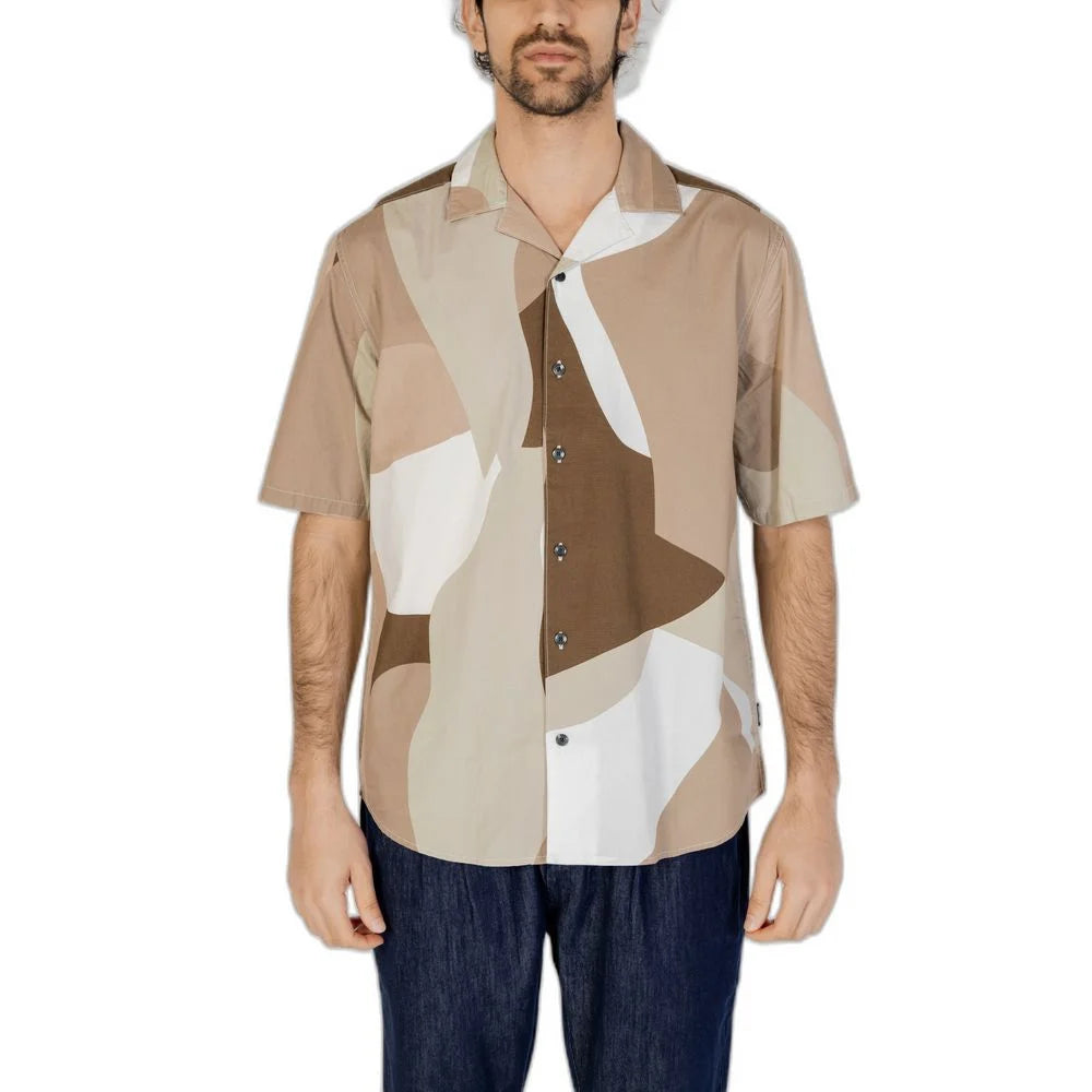 Only & Sons Brown Cotton Shortsleeve - Shirts