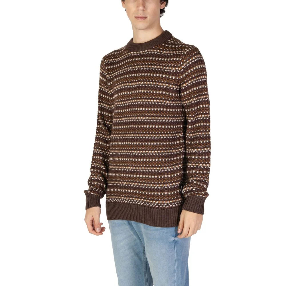 Only & Sons Brown Cotton Sweater - Sweaters