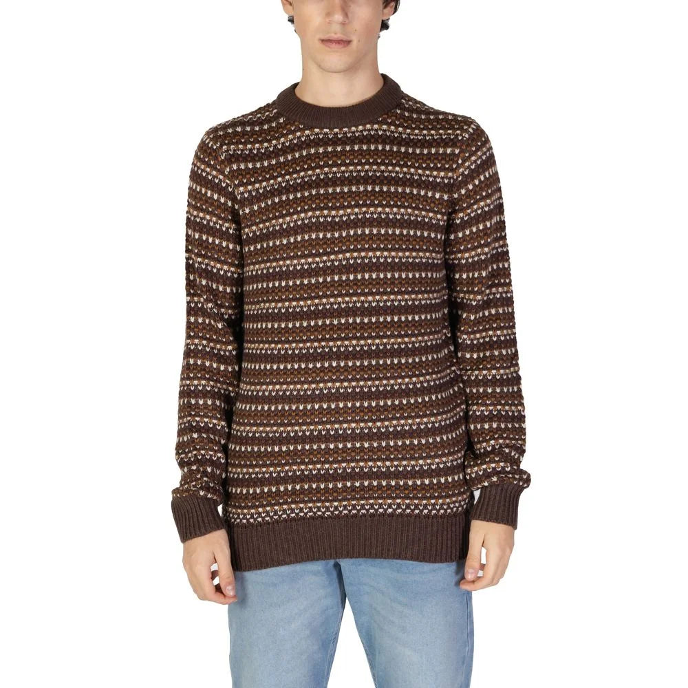 Only & Sons Brown Cotton Sweater - Sweaters
