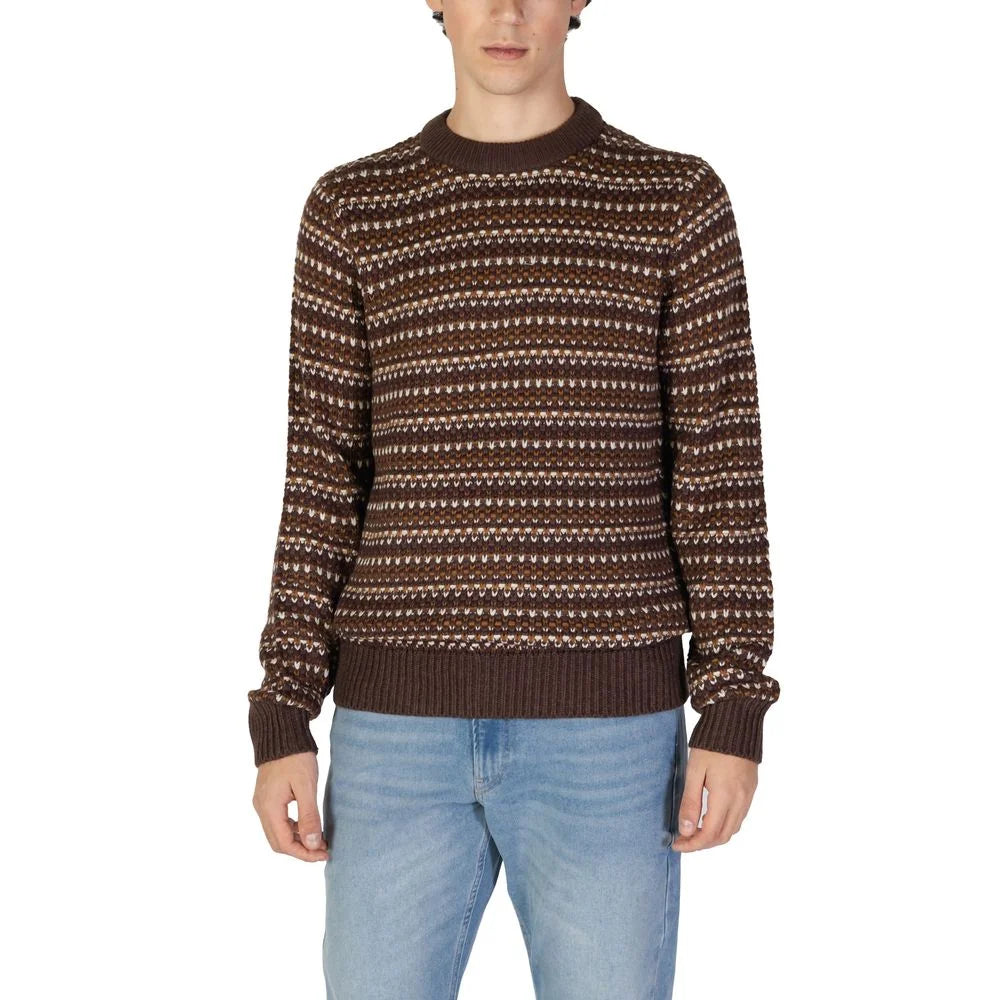Only & Sons Brown Cotton Sweater - Sweaters