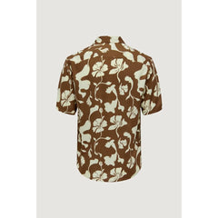 Only & Sons Brown Viscose Shortsleeve - IT44 | S - Shirts
