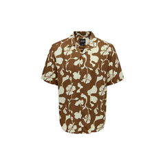 Only & Sons Brown Viscose Shortsleeve - IT44 | S - Shirts
