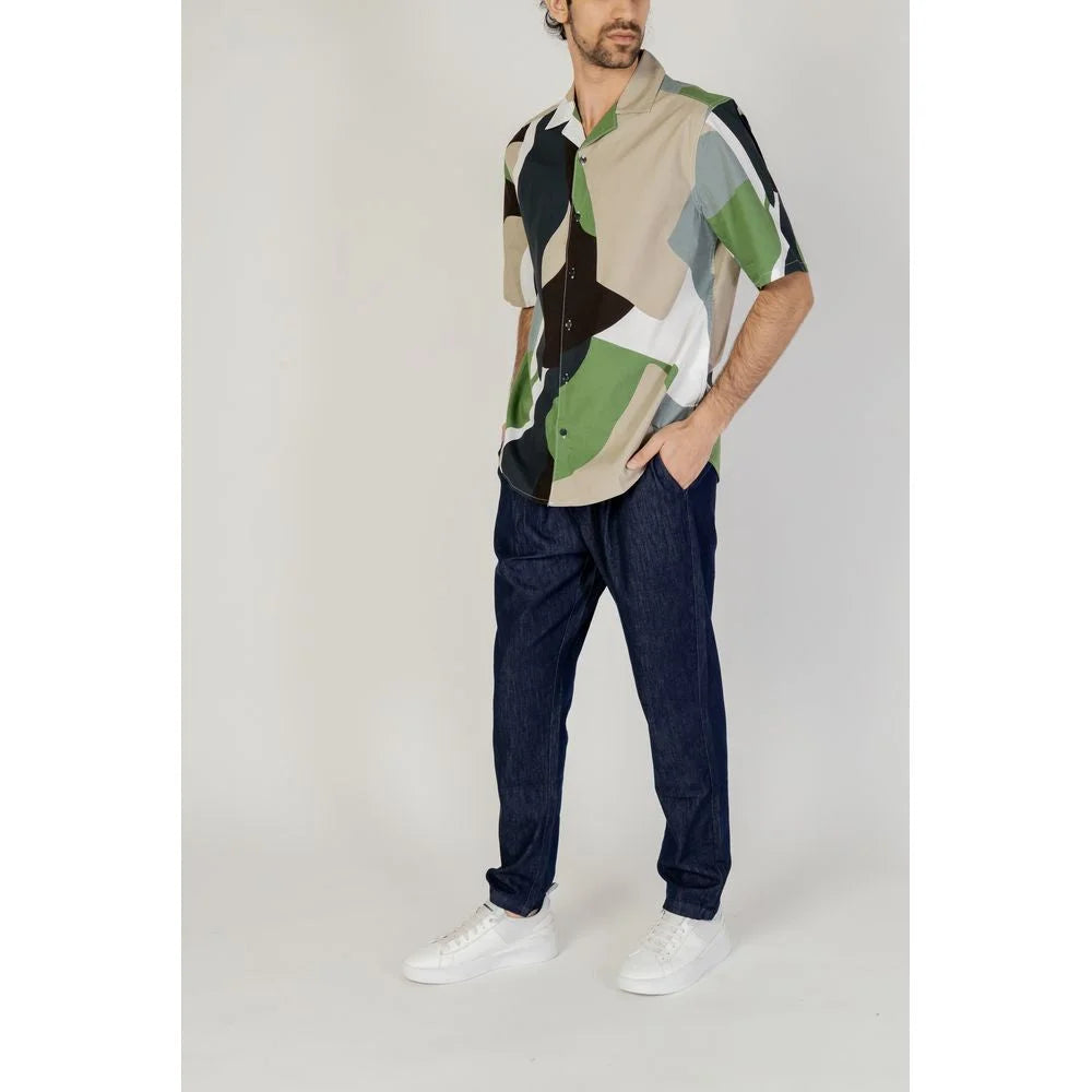 Only & Sons Green Cotton Shortsleeve - Shirts