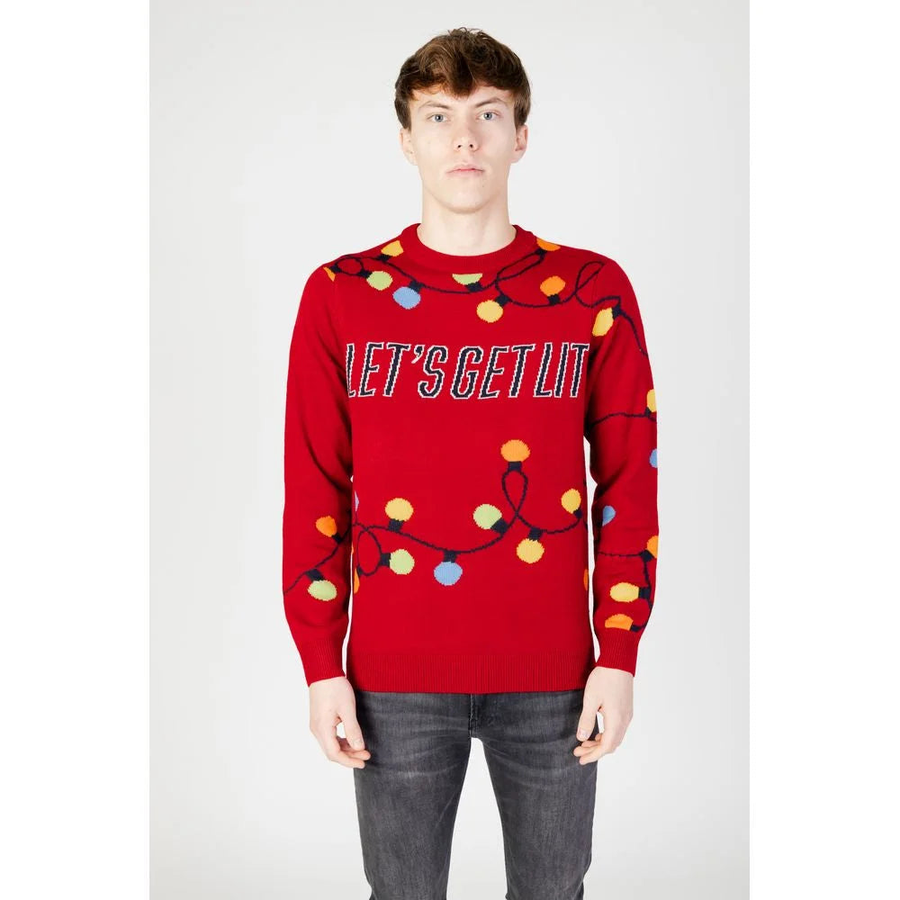 Only & Sons Red Marabou Sweater - Sweaters