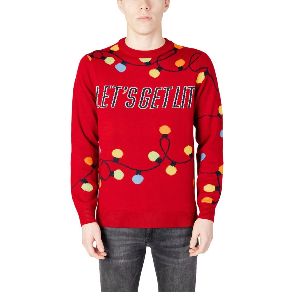 Only & Sons Red Marabou Sweater - Sweaters