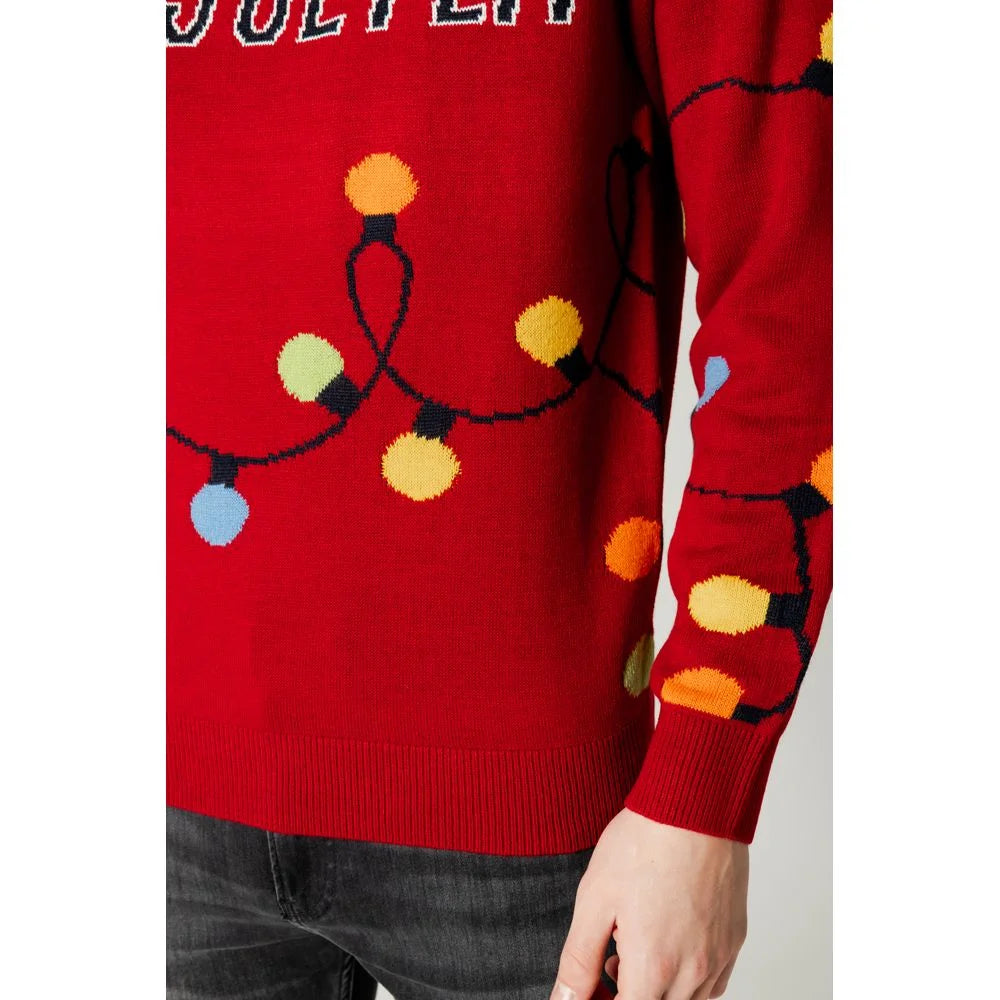 Only & Sons Red Marabou Sweater - Sweaters