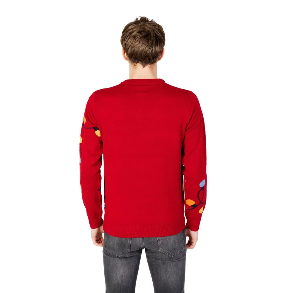 Only & Sons Red Marabou Sweater - Sweaters