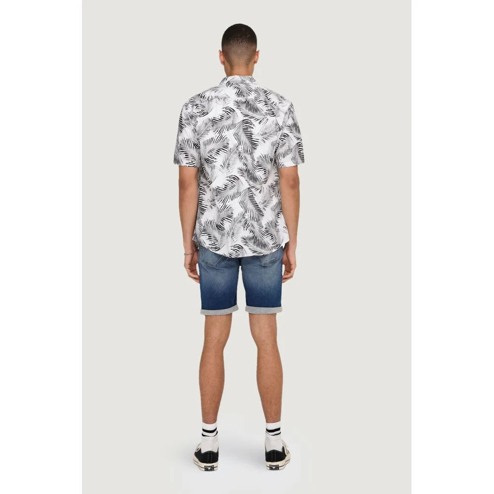Only & Sons White Cotton Shortsleeve - IT42 | XS - Shirts