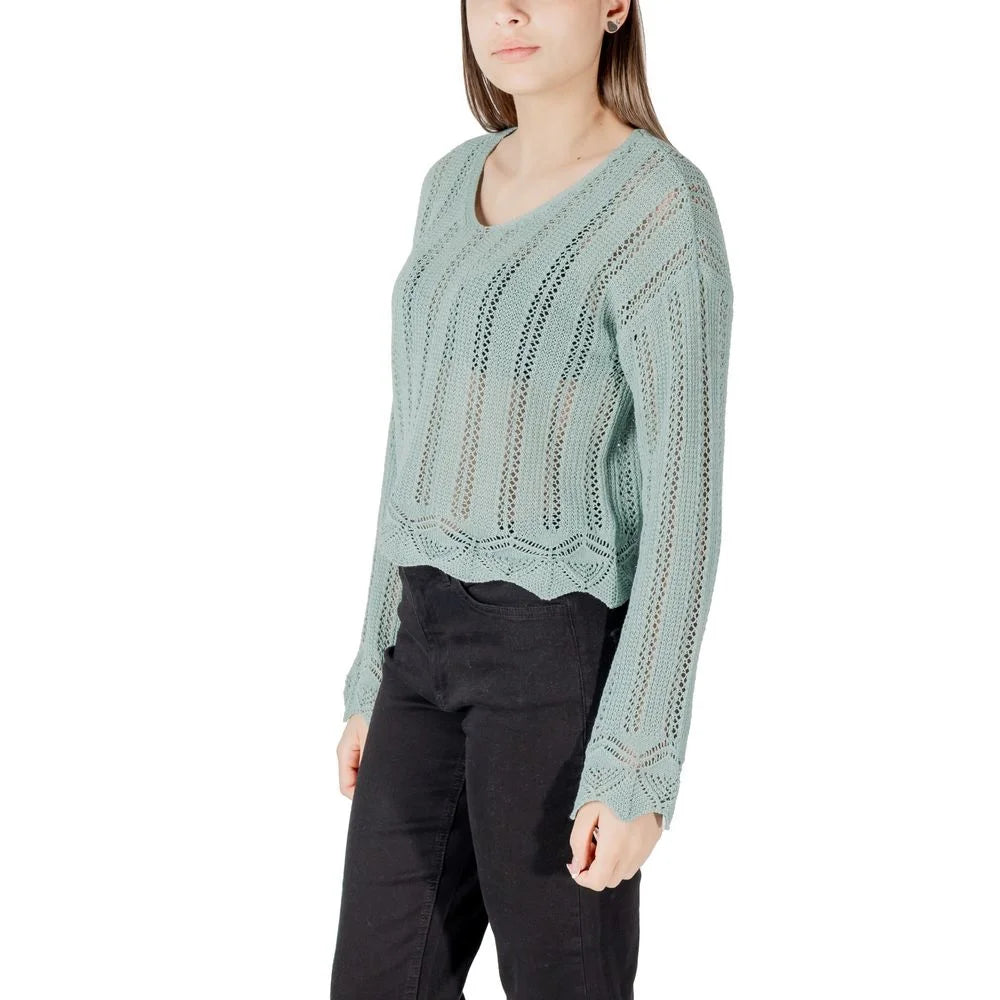 Only Turquoise Recycled Cotton Sportswear - IT44|L - Sweaters