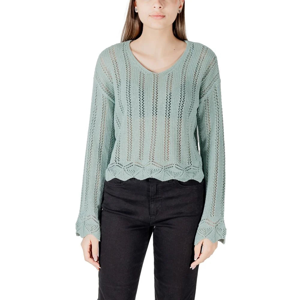 Only Turquoise Recycled Cotton Sportswear - IT44|L - Sweaters