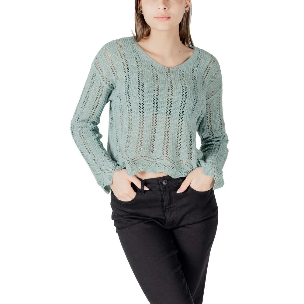 Only Turquoise Recycled Cotton Sportswear - IT44|L - Sweaters
