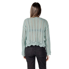 Only Turquoise Recycled Cotton Sportswear - IT44|L - Sweaters