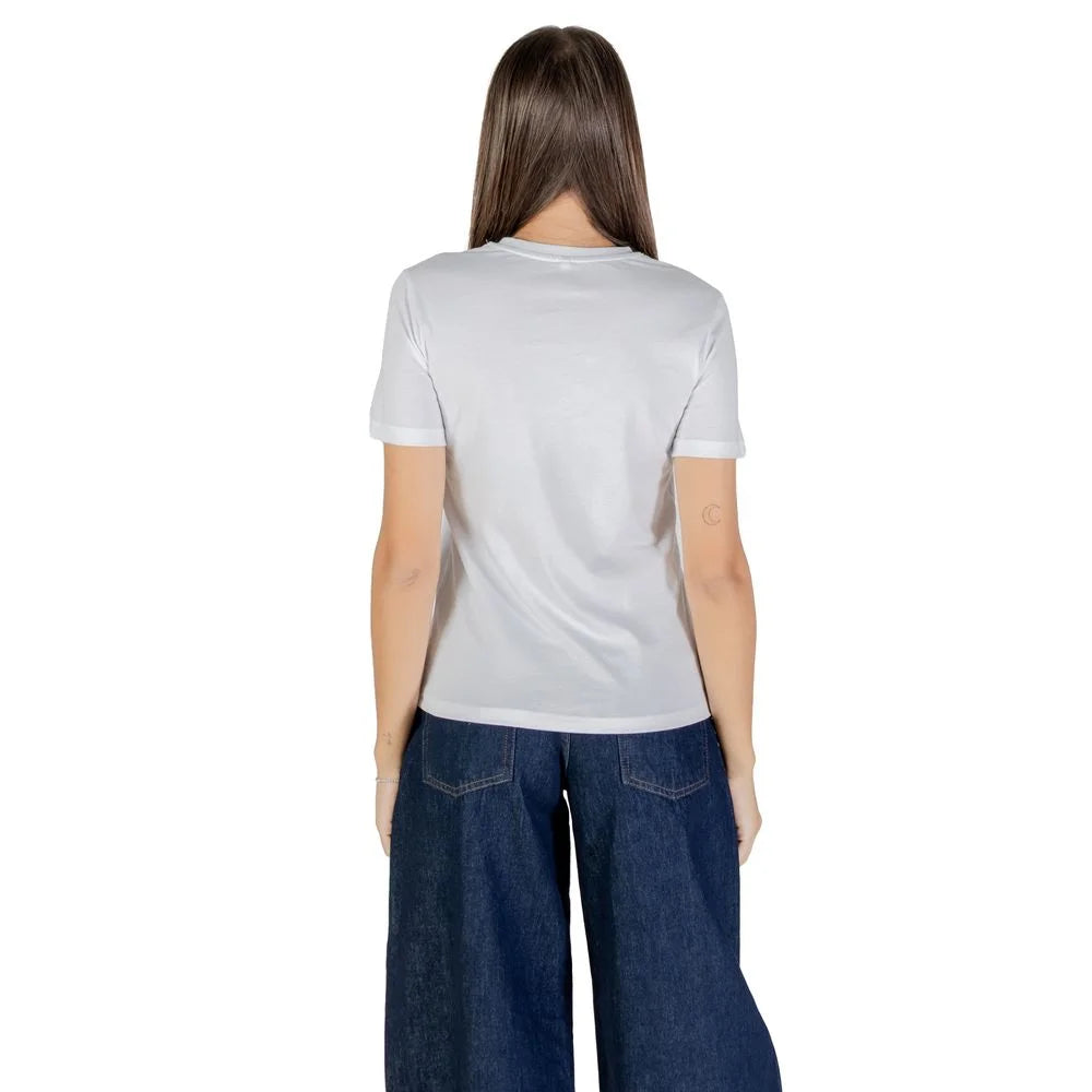 Only White Cotton T-Shirt - T-Shirts