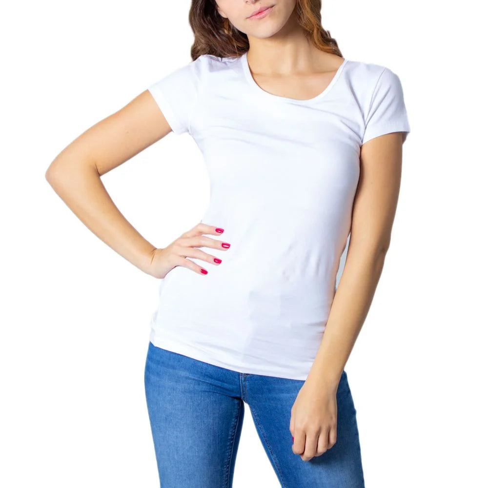 Only White Cotton T-Shirt - T-Shirts