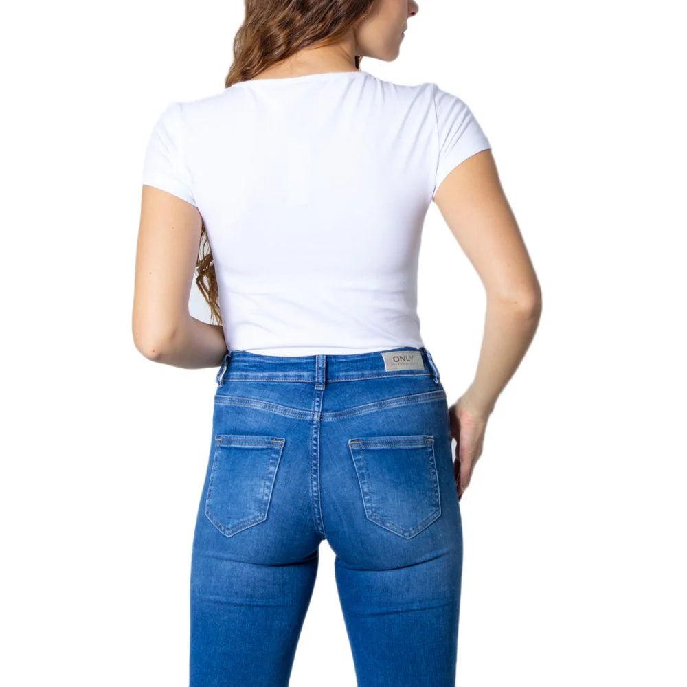 Only White Cotton T-Shirt - T-Shirts