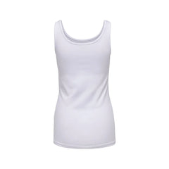 Only White Cotton Tank Top - Tank Tops